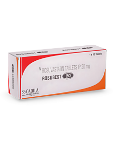 Rosubest 20 mg with Rosuvastatin