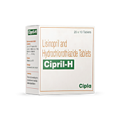 Cipril H 5 + 12.5 mg with Lisinopril + Hydrochlorothiazide