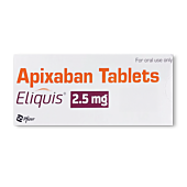 Eliquis 2.5 Mg Tablet With Apixaban