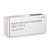 Glycomet 1000 mg with Metformin Hcl