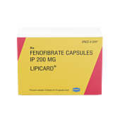 Lipicard 200 mg with Fenofibrate